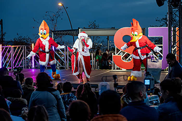 Acte Encesa de llums de Nadal a l'Hospital Sant Joan de Déu, Barcelona. Amb la participació de la Fundació PortAventura World. 14/12/22 Fotografies Gemma Miralda