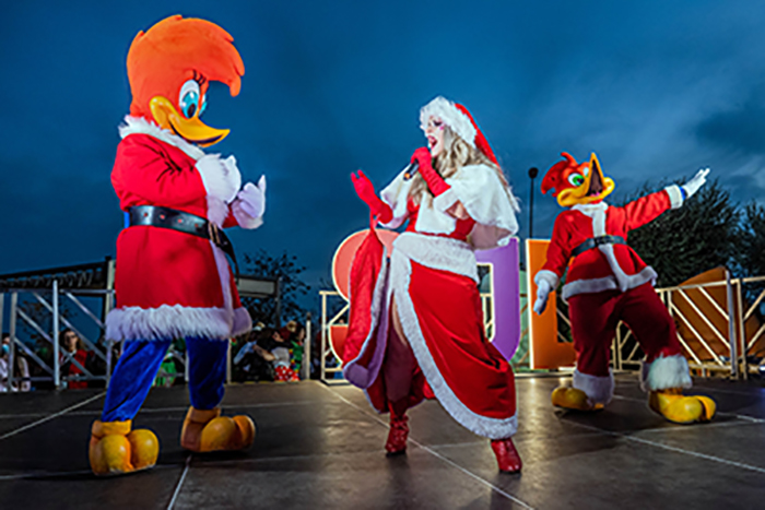 Acte Encesa de llums de Nadal a l'Hospital Sant Joan de Déu, Barcelona. Amb la participació de la Fundació PortAventura World. 14/12/22 Fotografies Gemma Miralda