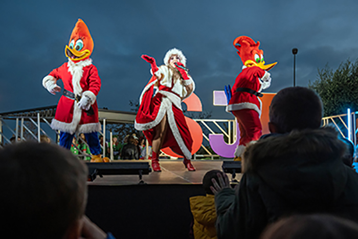 Acte Encesa de llums de Nadal a l'Hospital Sant Joan de Déu, Barcelona. Amb la participació de la Fundació PortAventura World. 14/12/22 Fotografies Gemma Miralda