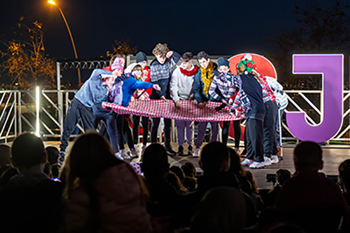 Acte Encesa de llums de Nadal a l'Hospital Sant Joan de Déu, Barcelona. Amb la participació de la Fundació PortAventura World. 14/12/22 Fotografies Gemma Miralda