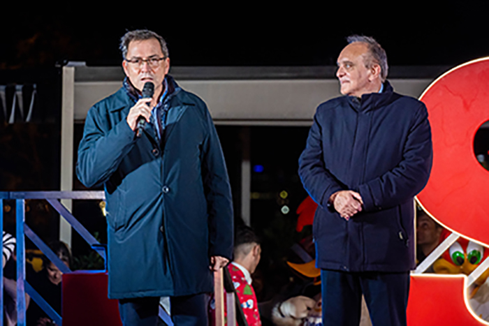 Acte Encesa de llums de Nadal a l'Hospital Sant Joan de Déu, Barcelona. Amb la participació de la Fundació PortAventura World. 14/12/22 Fotografies Gemma Miralda