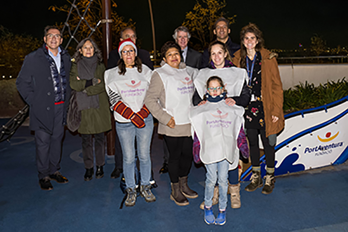 Acte Encesa de llums de Nadal a l'Hospital Sant Joan de Déu, Barcelona. Amb la participació de la Fundació PortAventura World. 14/12/22 Fotografies Gemma Miralda