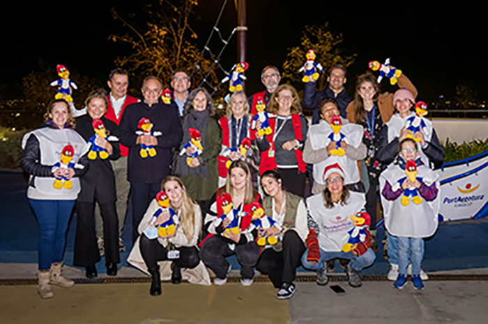 Acte Encesa de llums de Nadal a l'Hospital Sant Joan de Déu, Barcelona. Amb la participació de la Fundació PortAventura World. 14/12/22 Fotografies Gemma Miralda